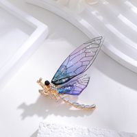 Elegant Süß Libelle Schmetterling Legierung Inlay Strasssteine Unisex Broschen sku image 16