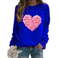 Women's Hoodies Long Sleeve Casual Streetwear Heart Shape main image 5