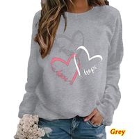 Women's Hoodies Long Sleeve Casual Vintage Style Letter Heart Shape main image 2