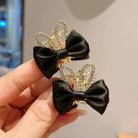 Women's Girl's Cute Sweet Bow Knot Synthetics Alloy Cloth Inlay Hair Claws main image 1