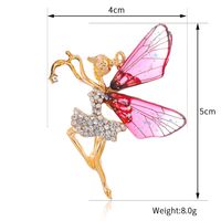 Élégant Mignon Libellule Papillon Alliage Incruster Strass Unisexe Broches main image 6