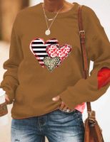 Women's Hoodies Long Sleeve Casual Streetwear Heart Shape main image 3