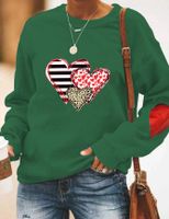 Women's Hoodies Long Sleeve Casual Streetwear Heart Shape main image 4