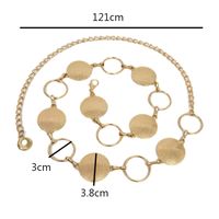 Classic Style Solid Color Alloy Women's Chain Belts main image 2