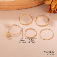 Ig Style Elegant Round Alloy Plating Plated Light Kc Gold Women's Rings main image 2