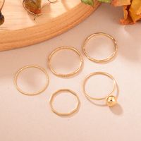 Ig Style Elegant Round Alloy Plating Plated Light Kc Gold Women's Rings main image 1
