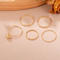 Ig Style Elegant Round Alloy Plating Plated Light Kc Gold Women's Rings main image 6