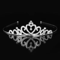 Princess Cute Crown Alloy Inlay Rhinestones Crown sku image 3
