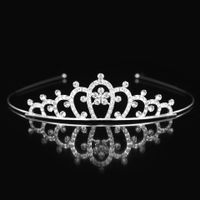Princess Cute Crown Alloy Inlay Rhinestones Crown sku image 4