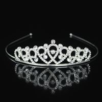 Princesa Lindo Corona Aleación Embutido Diamantes De Imitación Corona sku image 6