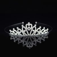 Princess Cute Crown Alloy Inlay Rhinestones Crown sku image 9