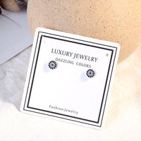 1 Pair Ig Style Simple Style Devil's Eye Inlay Copper Zircon Earrings main image 6