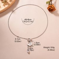 Sweet Simple Style Butterfly Shell Alloy Plating Inlay Pearl Gold Plated Women's Pendant Necklace sku image 1