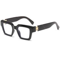 Simple Style Solid Color Pc Square Full Frame Optical Glasses main image 6