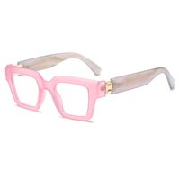 Simple Style Solid Color Pc Square Full Frame Optical Glasses main image 3