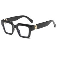 Simple Style Solid Color Pc Square Full Frame Optical Glasses sku image 1