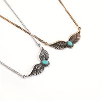Retro Wings Alloy Inlay Turquoise Women's Jewelry Set main image 1