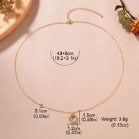 Style Simple Soleil Alliage Placage Incruster Strass Femmes Pendentif sku image 1