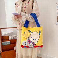 Women's Plush Cartoon Character Cute Square Zipper Shoulder Bag Tote Bag main image 2