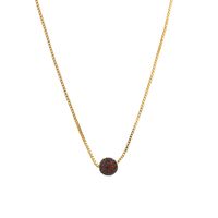 Modern Style Simple Style Shiny Ball Copper Zircon Necklace In Bulk sku image 4