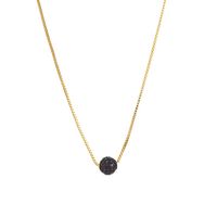 Modern Style Simple Style Shiny Ball Copper Zircon Necklace In Bulk sku image 5
