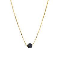 Modern Style Simple Style Shiny Ball Copper Zircon Necklace In Bulk sku image 7