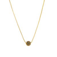 Modern Style Simple Style Shiny Ball Copper Zircon Necklace In Bulk sku image 9