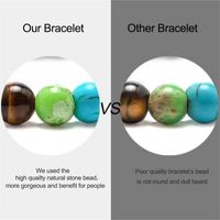 Casual Classic Style Round Volcanic Rock Beaded Unisex Bracelets main image 8