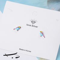 1 Piece Simple Style Classic Style Bird Stoving Varnish Copper Ear Studs main image 1