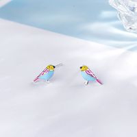 1 Piece Simple Style Classic Style Bird Stoving Varnish Copper Ear Studs main image 2