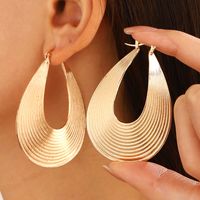 1 Pair Ig Style Simple Style Water Droplets Plating Alloy Earrings main image 5