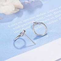1 Pair Simple Style Round Plating Copper White Gold Plated Ear Studs main image 4