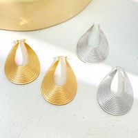 1 Pair Ig Style Simple Style Water Droplets Plating Alloy Earrings main image 1