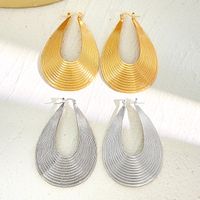 1 Pair Ig Style Simple Style Water Droplets Plating Alloy Earrings main image 6