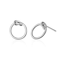 1 Pair Simple Style Round Plating Copper White Gold Plated Ear Studs main image 5