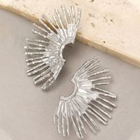 1 Pair Ig Style Simple Style Solid Color Plating Alloy Ear Studs sku image 2