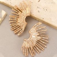 1 Pair Ig Style Simple Style Solid Color Plating Alloy Ear Studs sku image 1