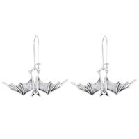 1 Paire Rétro Chauve Souris Placage Alliage Boucles D'oreilles main image 5