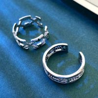 Simple Style Geometric Alloy Hollow Out Unisex Open Rings main image 5