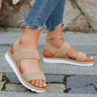 Women's Casual Solid Color Round Toe Fashion Sandals main image 1
