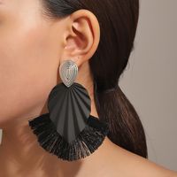 1 Pair Classical Simple Style Water Droplets Tassel Alloy Drop Earrings main image 1