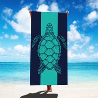 Casual Vacation Tortoise Color Block Superfine Fiber Beach Towel sku image 3