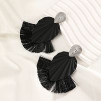 1 Pair Classical Simple Style Water Droplets Tassel Alloy Drop Earrings main image 5