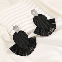1 Pair Classical Simple Style Water Droplets Tassel Alloy Drop Earrings main image 4