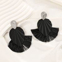 1 Pair Classical Simple Style Water Droplets Tassel Alloy Drop Earrings main image 6