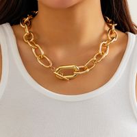 Exaggerated Modern Style Cool Style Solid Color Ccb Alloy Aluminum Wholesale Necklace sku image 2