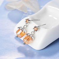 1 Pair Lady Modern Style Classic Style Geometric Inlay Copper Artificial Crystal Zircon Drop Earrings sku image 2