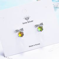 1 Pair IG Style Modern Style Classic Style Bow Knot Inlay Copper Artificial Crystal Zircon Ear Studs main image 3