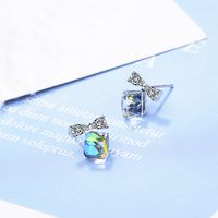 1 Pair IG Style Modern Style Classic Style Bow Knot Inlay Copper Artificial Crystal Zircon Ear Studs main image 1