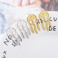 1 Pair IG Style Modern Style Classic Style Dreamcatcher Plating Copper Ear Studs main image 1